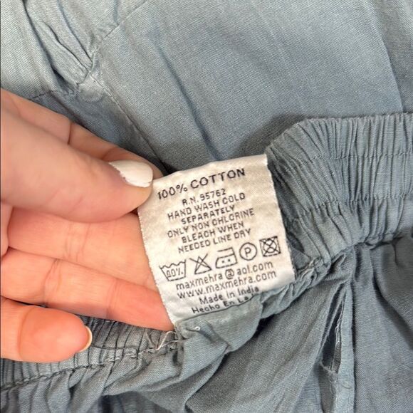 Boho hippie festival dip died embroidered long maxi skirt women's M Max Merra - Picture 7 of 7